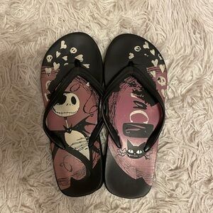 Jack Skellington Flip Flops